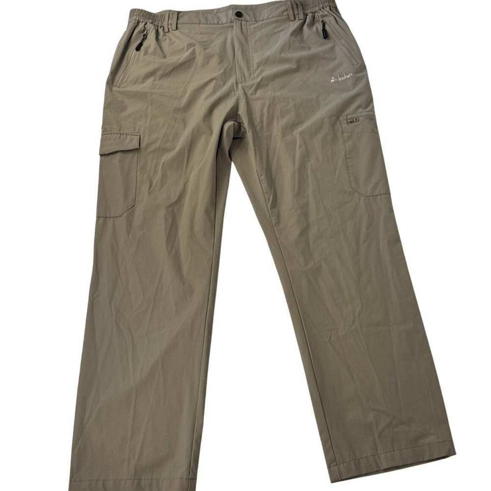 Clothin Hiking Cargo‎ Pants Mens XL/30L Khaki Tan Nylon Spandex Outdoor CP13210M